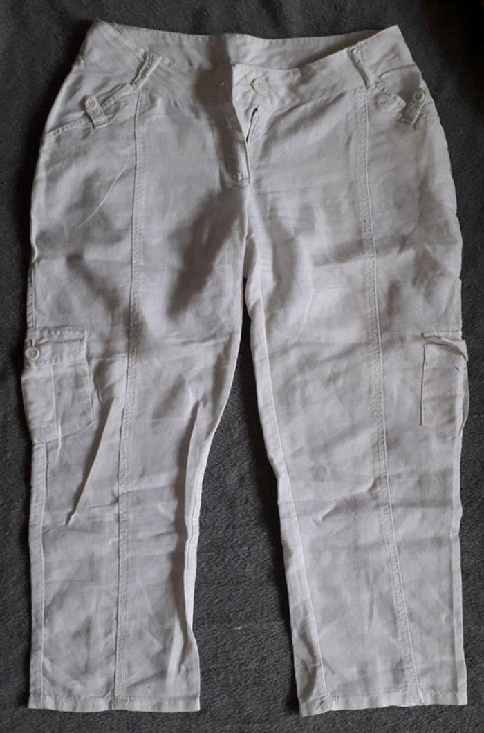 Pantalon blanc Camaïeu - photo numéro 1