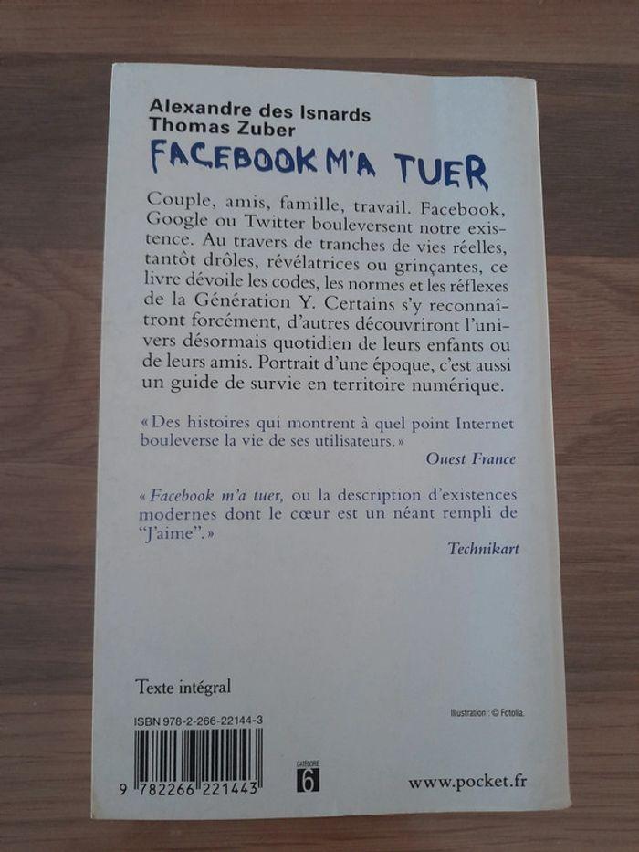 Livre "Facebook m'a tuer" - photo numéro 2