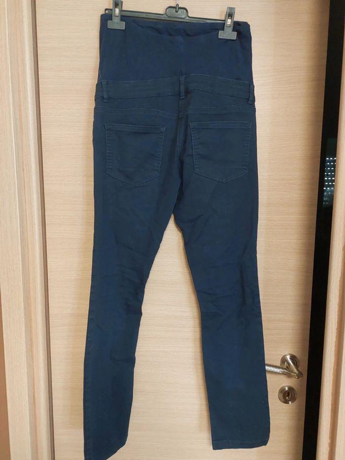 Pantalon jeans de grossesse bleu - photo numéro 4