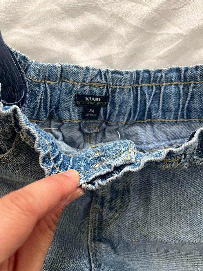 Short en jean 8 ans bleu - photo numéro 3