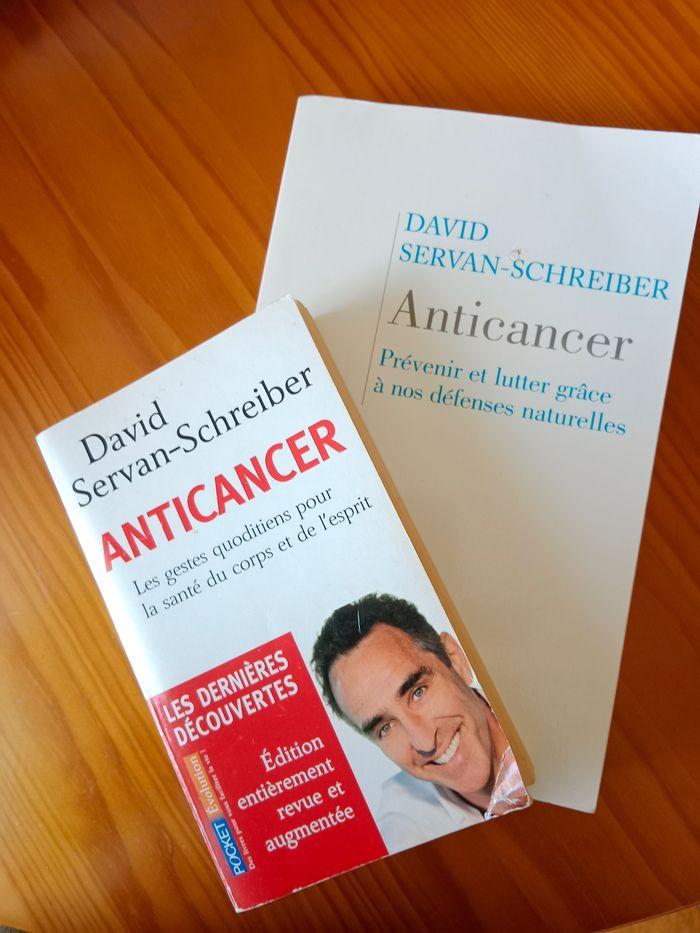 Lot de 2 livres de David servant Schreiber : anticancer - photo numéro 1