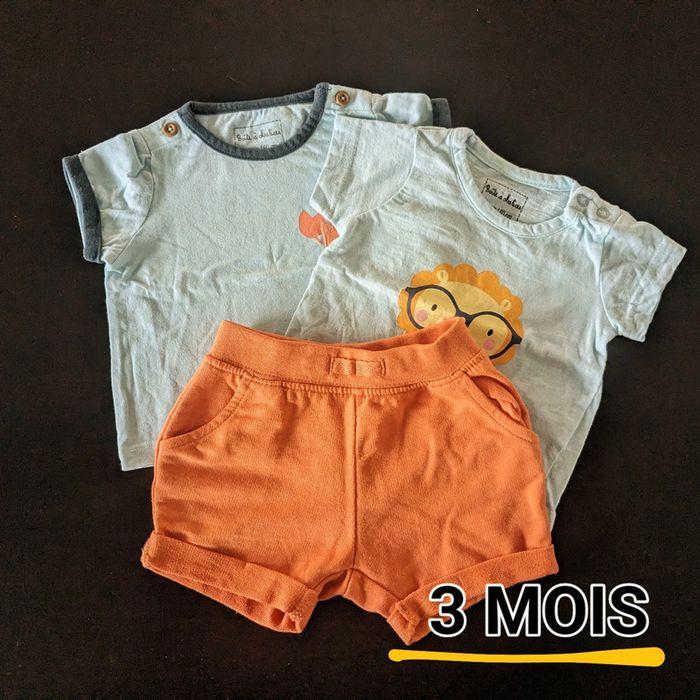 Lot t-shirt/short bébé - photo numéro 1