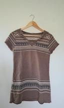 Pull tunique sans manches 38/40 femme