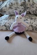 Peluche lapin faite main au crochet