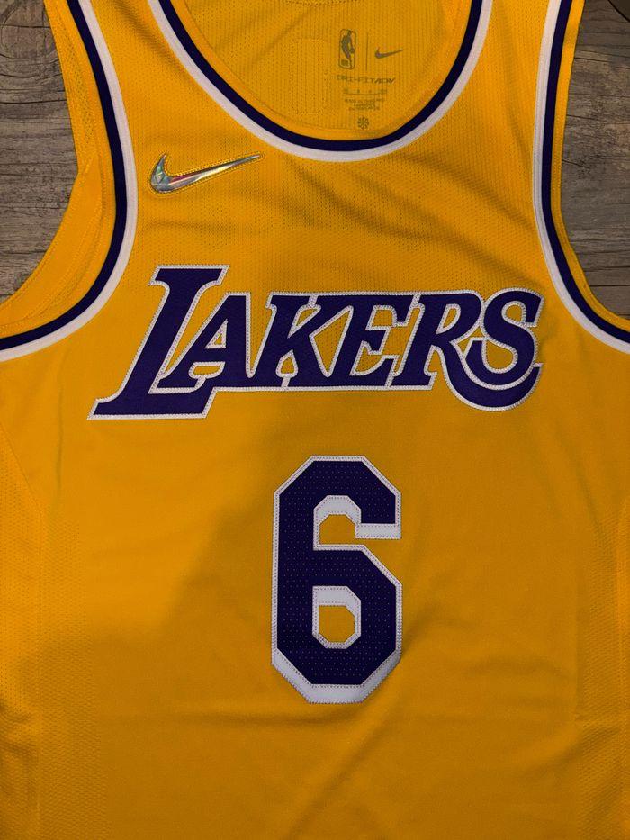 maillot Los Angeles Lakers Lebron James NBA Jersey Icon Edition - photo numéro 5