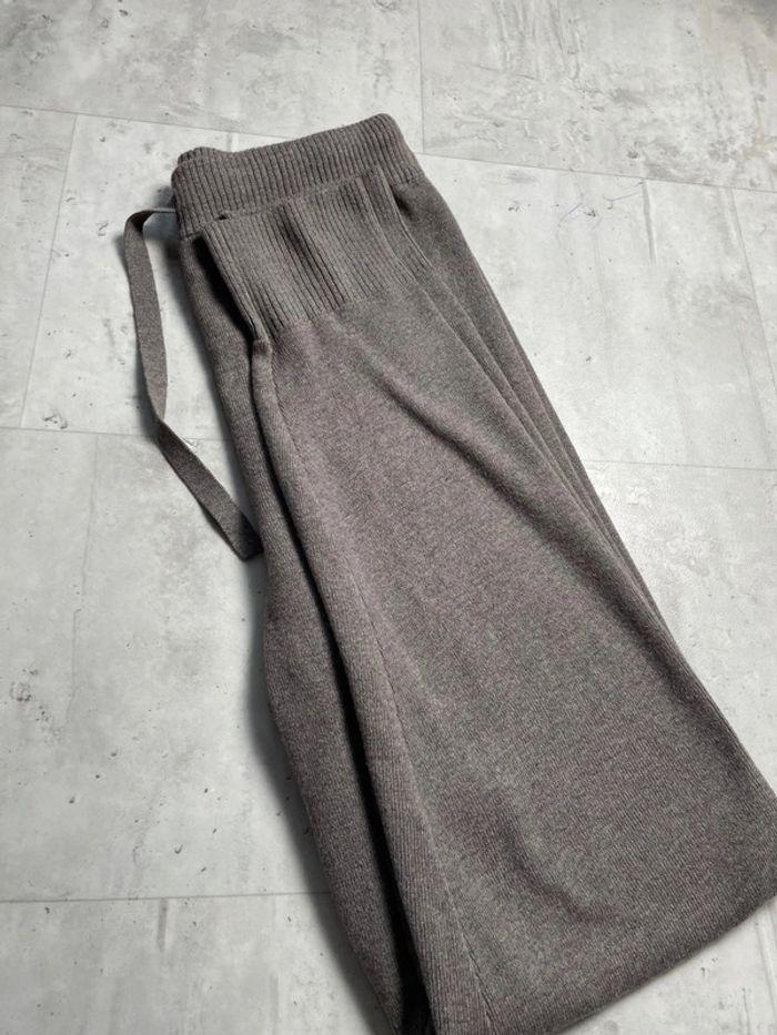 Pantalon jogger regular fit en  laine melangé - photo numéro 5