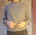 Pull en laine avec dos croisé