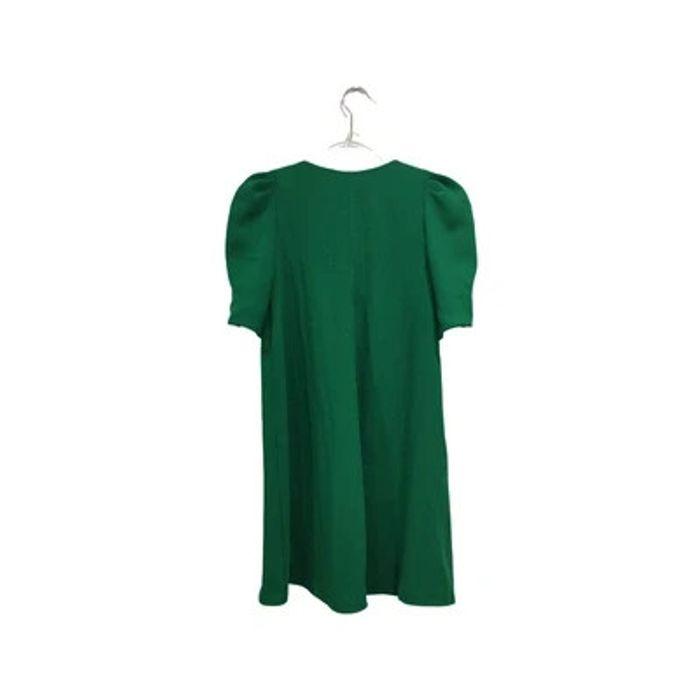 Robe tunique verte manches courtes bouffantes - Zara - T xs - photo numéro 3