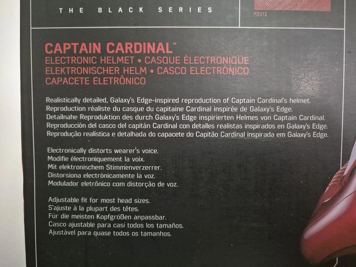 Casque électronique Capitaine Cardinal Star Wars The Black Series Galaxy's Edge - photo numéro 7