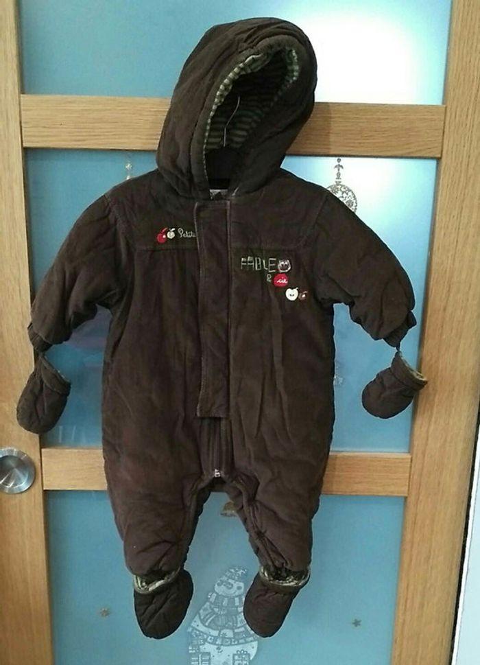 Manteau combinaison intégral à capuche - 6 mois - photo numéro 1