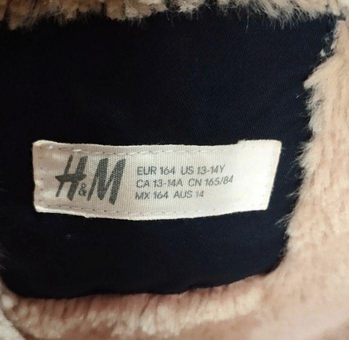 Veste parka matelassée bleu H&m 14ans - photo numéro 4