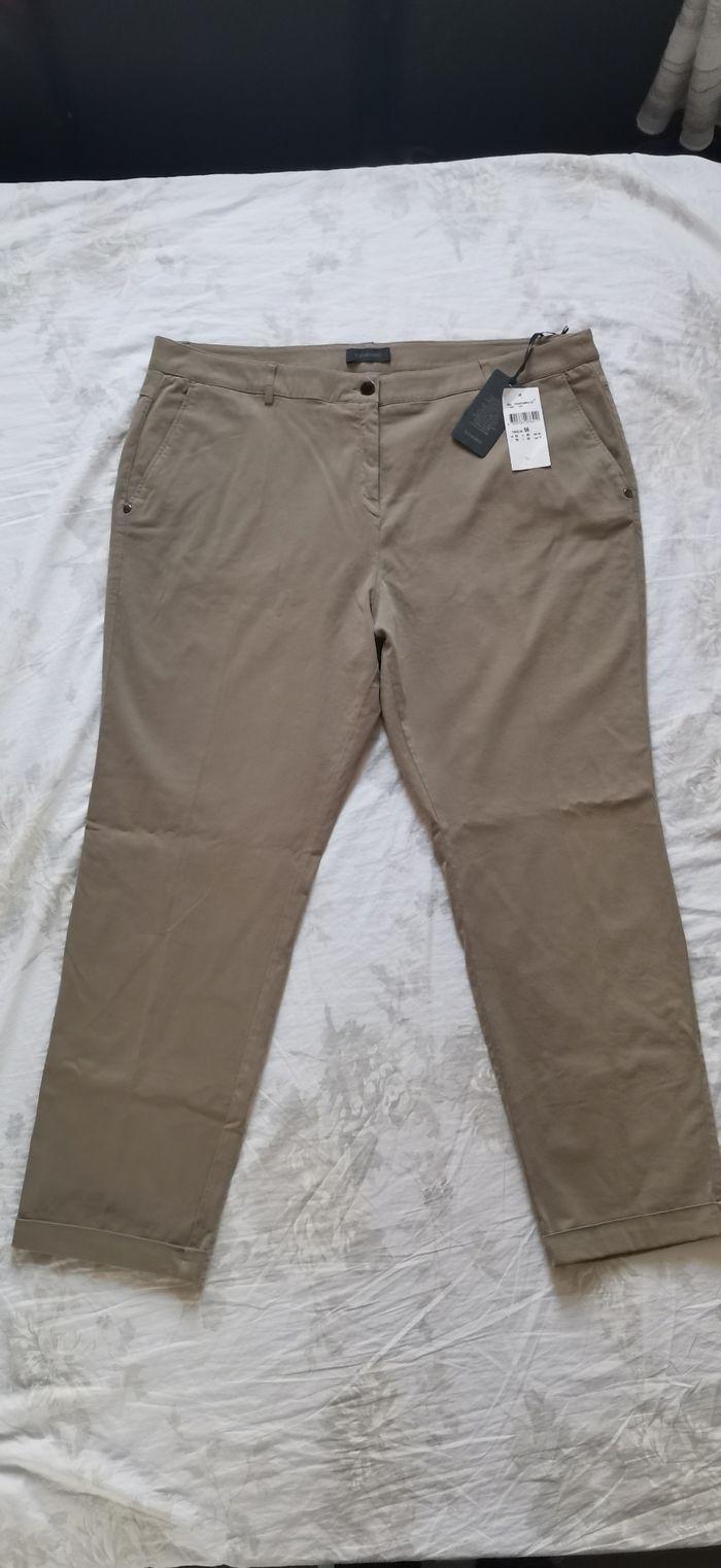 Pantalon femme Elora beige taille 52 - photo numéro 1