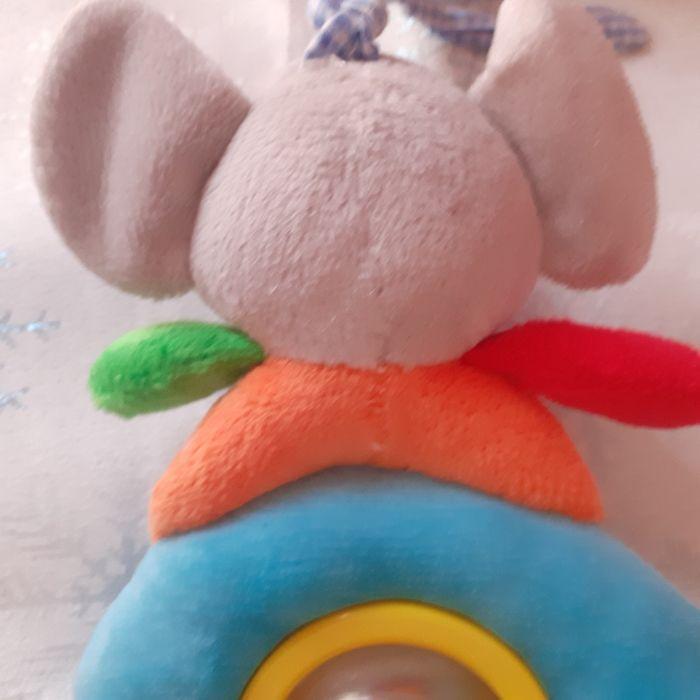 Doudou Éléphant avec petites billes multicolores - photo numéro 5