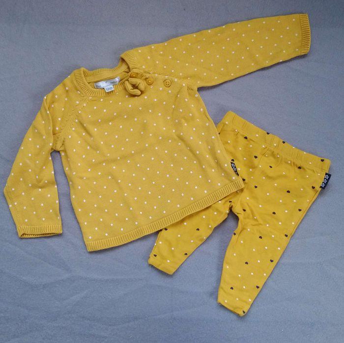 Ensemble jaune Pull-Legging 3 mois - photo numéro 1