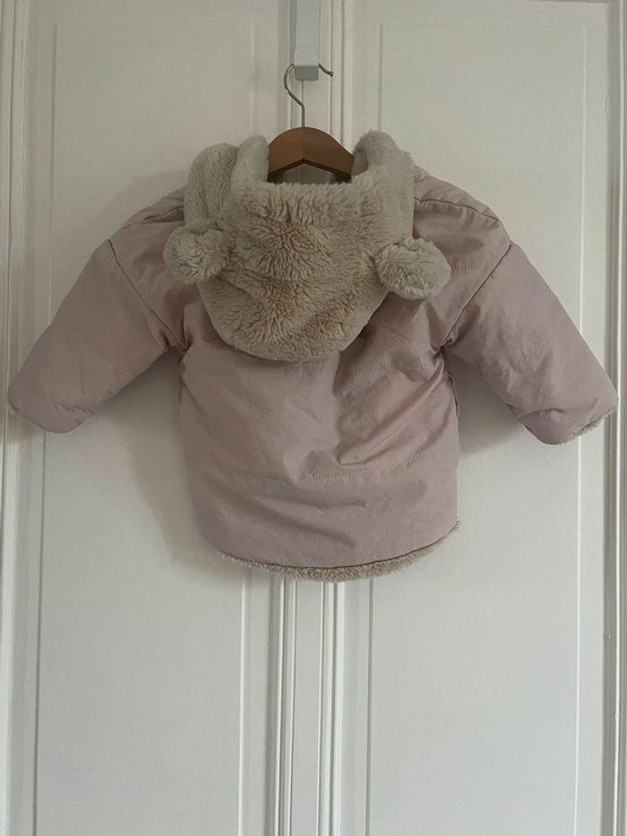 Manteau kiabi 18 mois rose et beige - photo numéro 3