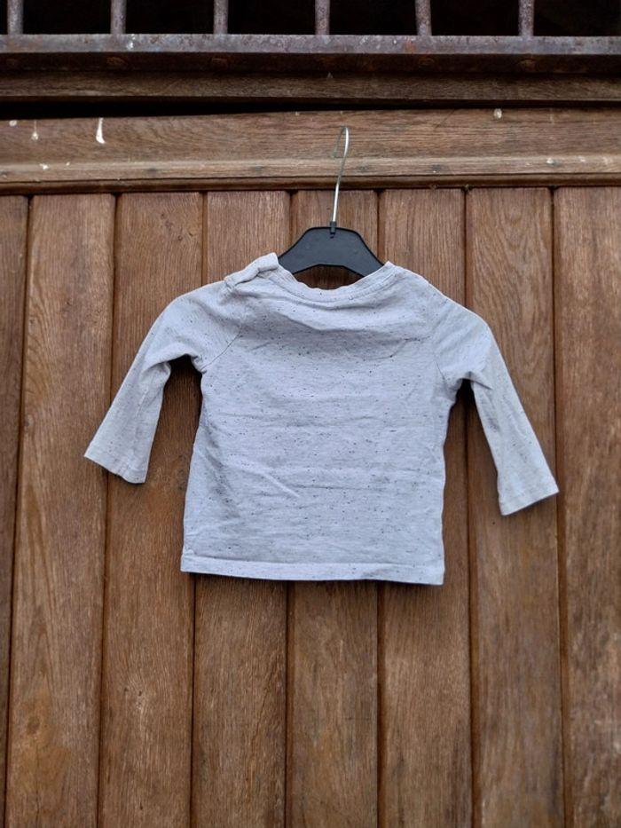 Tee-shirt manche longue bébé garçon 18 mois tex - photo numéro 2