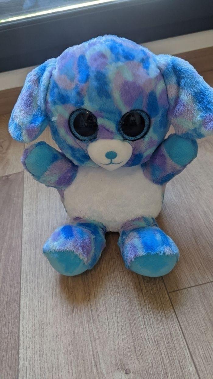 Peluche ours bleu