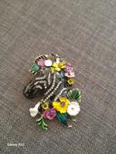 Broche Zèbre