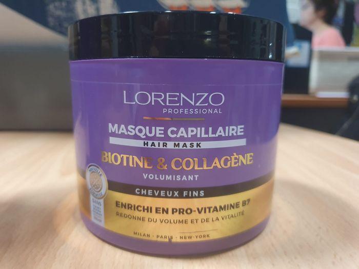 shampoing après shampoing masque Biotine sans sulfate Lorenzo professionnel - photo numéro 7