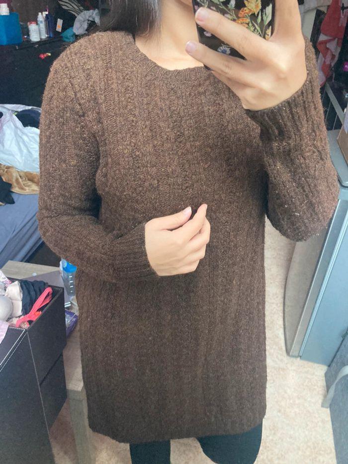 Robe pull en laine marron COS taille xs - photo numéro 8