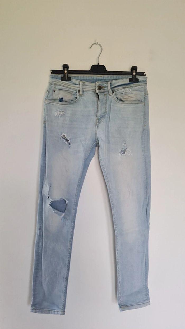 Jeans skinny troué 38/40 homme - photo numéro 1