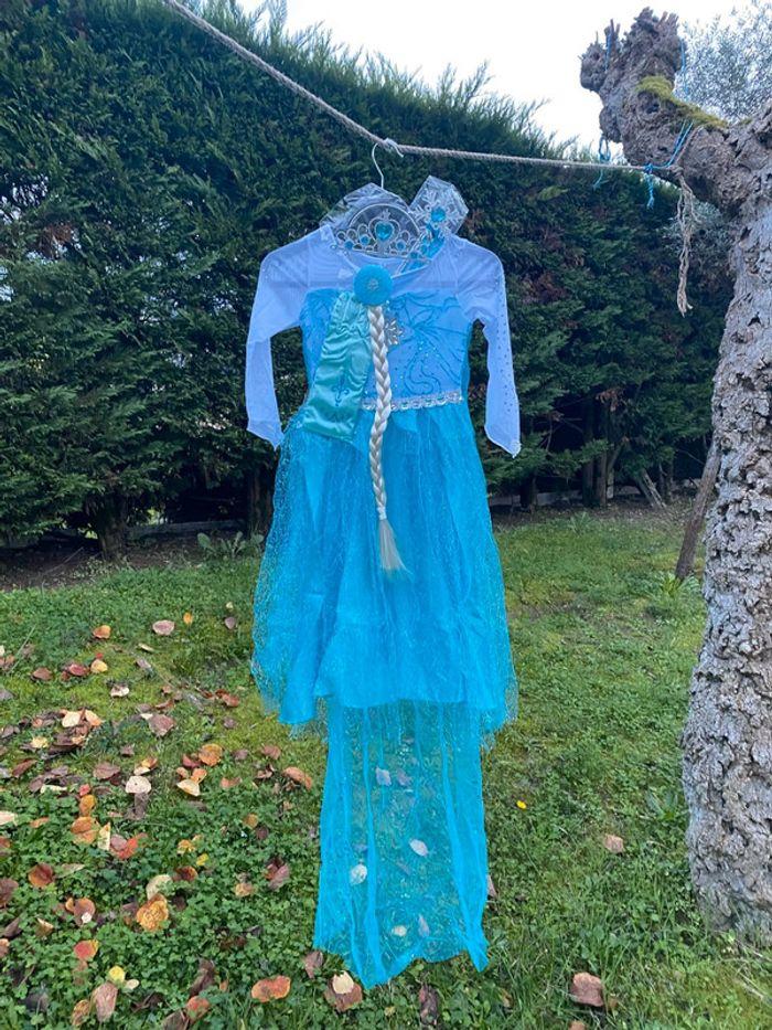 Robe de princesse la Reine des Neiges avec accessoires 130 cm - photo numéro 2