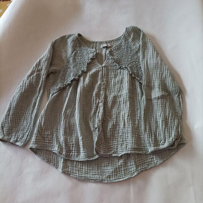 Chemise Zara 11-12 ans vert pâle