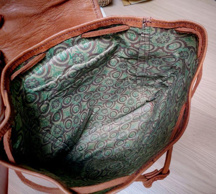 Joli sac à dos en cuir fluid de couleur Camel - photo numéro 6