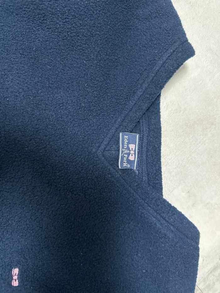 Polaire homme, manches longues, taille XL, bleu, Eden Park - photo numéro 2