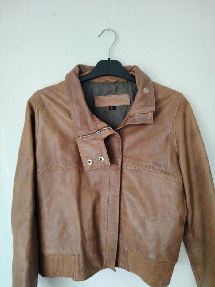 Veste en cuir marron - photo numéro 11