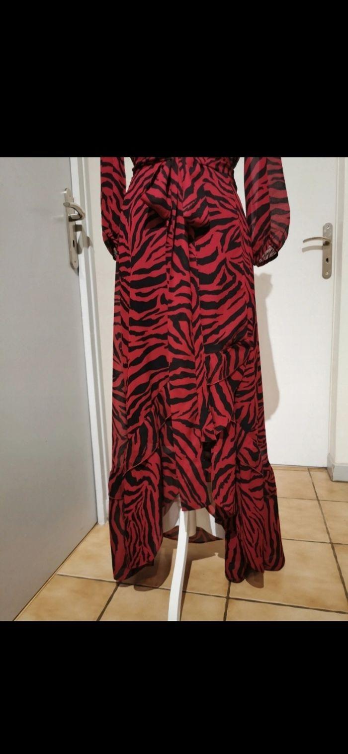 Robe longue Ba&sh taille 1 noire et bordeaux automne hiver - photo numéro 4