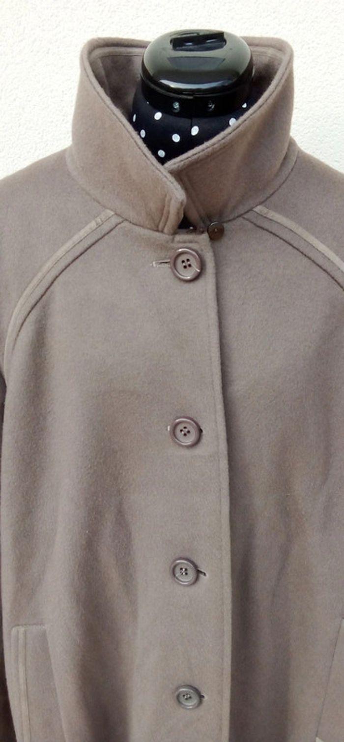 Manteau long Weinberg Paris Vintage made in France taupe taille M - photo numéro 8