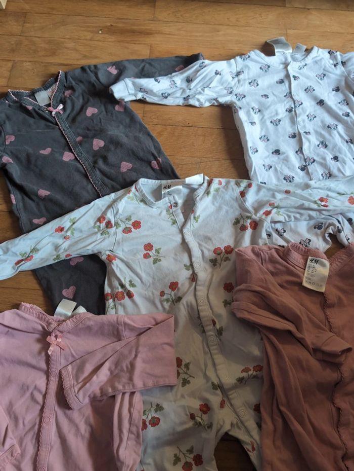 Lot 5 pyjamas H&M sans pieds 12-18 mois - photo numéro 2