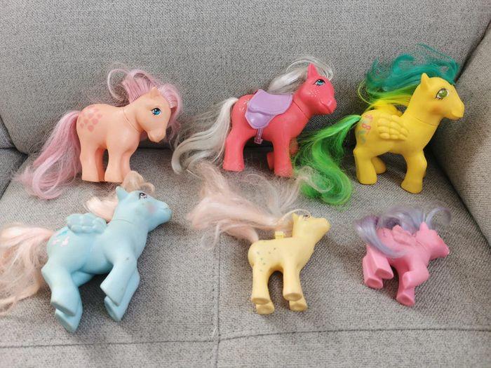 Lot de 6 mon petit poney my little pony vintage Hasbro 82 85 86 87 - photo numéro 1