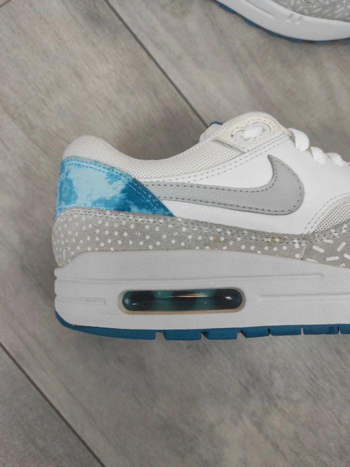 Baskets Nike air max one print bleue et blanches light blue grey mist neuves sans boîte pointure 39 - photo numéro 9