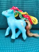 Figurine mon petit poney vintage 1984 G1 star gleamer brush n'grown my little pony hasbro