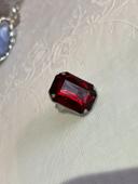 Bague pierre rouge