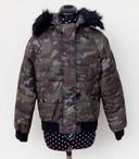 Doudoune à capuche Jennyfer style bombers imprimé militaire taille S