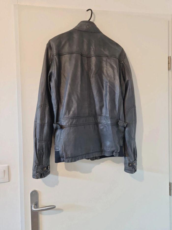 Blouson en cuir homme taille s massimo dutti - photo numéro 2