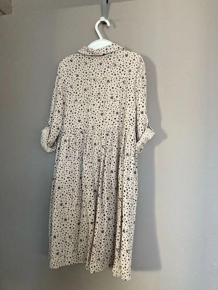 Ikks robe beige à étoiles noires 8 ans - photo numéro 8