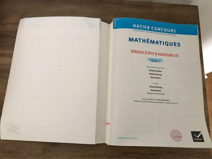 Hatier concours mathématiques tome 1 - photo numéro 2