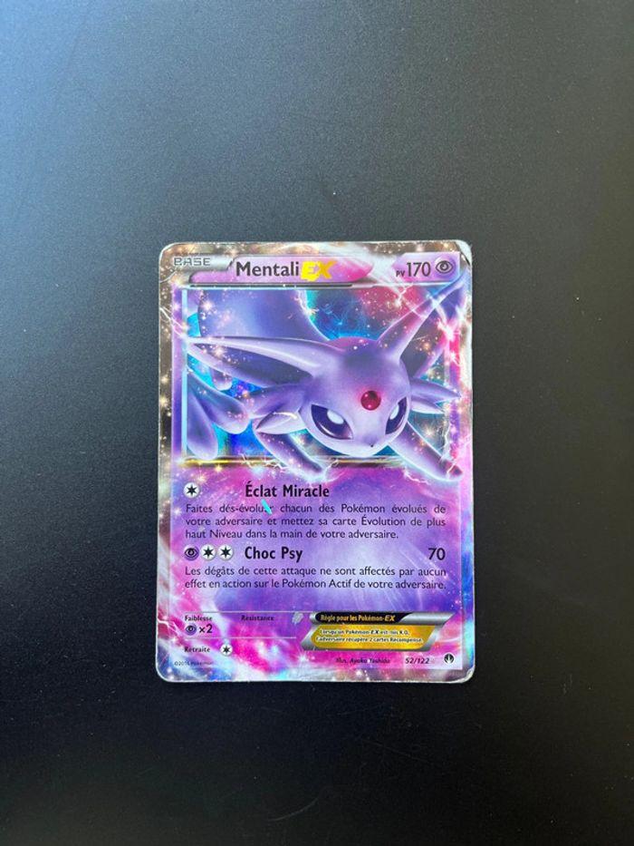 Carte Pokémon Mentali Ex 52/122 XY Rupture Turbo - photo numéro 1