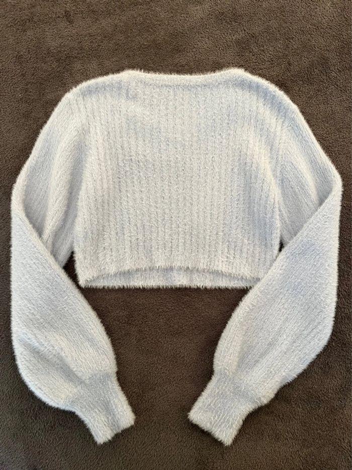 Pull bleu pastel Bershka - photo numéro 5