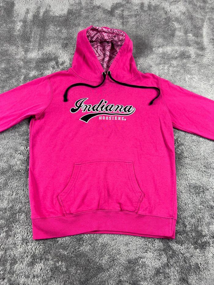 👕 Sweat à capuche Veste University Rare Vintage y2k 90s 2000s Indiana Hoosiers rose Taille S 👕 - photo numéro 6