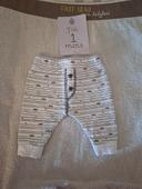 Pantalon bébé garçon 1 mois