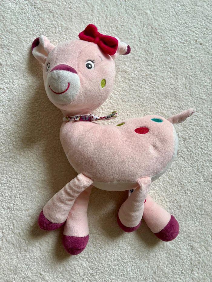 Peluche girafe rose Babysun - photo numéro 1