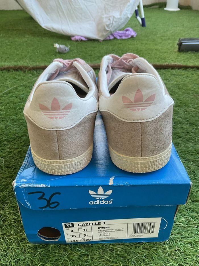 Adidas originals gazelle ice pink futur White gold size 36 - photo numéro 5