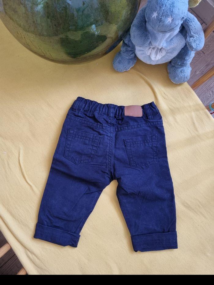 Pantalon cargo bleu marine - photo numéro 1