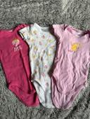 Lot de 3 bodies manches courtes