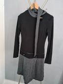 Robe Promod gris et noir